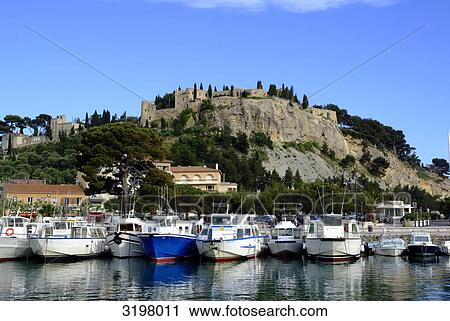 Port of Cassis, Calanque, France View Large Photo Image Stock Image - Port of Cassis, Calanque, France . Fotosearch