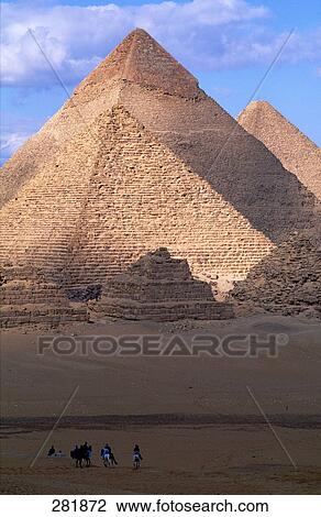 Pyramids of Gizeh, Kairo, Egypt View Large Photo Image Stock Image - Pyramids of Gizeh, Kairo, Egypt . Fotosearch
