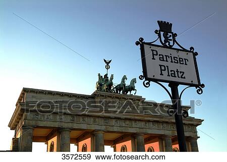 Stock Photo - Quadriga, Brandenburg Gate, Berlin, Germany, Europe . Fotosearch