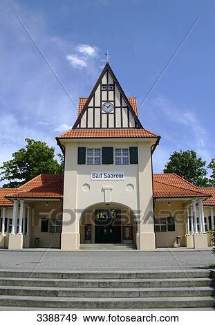 Stock Photo - Railway station of Bad Saarow, Germany . Fotosearch