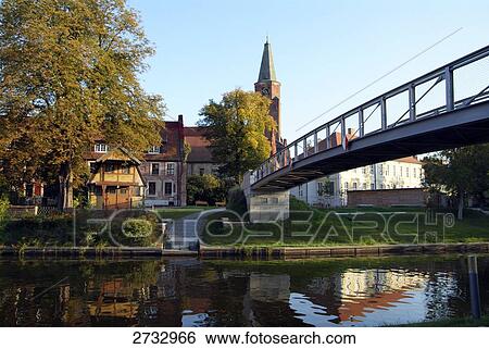 Reflection of buildings in water, Brandenburg an der Havel, Brandenburg, Germany View Large Photo Image Stock Photograph - Reflection of buildings in water, Brandenburg an der Havel, Brandenburg, Germany . Fotosearch