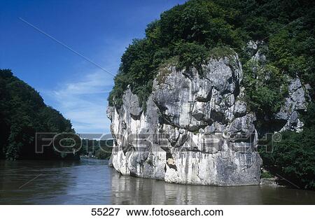 Rock formation in a river, Franconia, Bavaria, Germany View Large Photo Image Stock Photo - Rock formation in a river, Franconia, Bavaria, Germany . Fotosearch