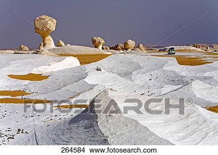 Rock formations in desert, Farafra Oasis, Egypt View Large Photo Image Picture - Rock formations in desert, Farafra Oasis, Egypt . Fotosearch