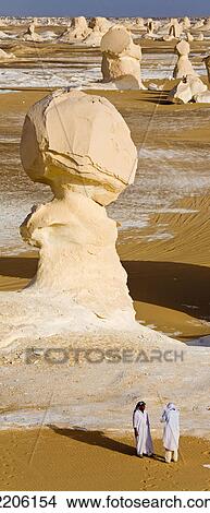 Rock formations in desert, White Desert, Farafra Oasis, Egypt View Large Photo Image Picture - Rock formations in desert, White Desert, Farafra Oasis, Egypt . Fotosearch