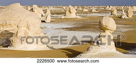 Rock formations in desert, White Desert, Farafra Oasis, Egypt View Large Photo Image Stock Image - Rock formations in desert, White Desert, Farafra Oasis, Egypt . Fotosearch