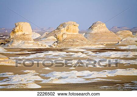 Rock formations in desert, White Desert, Farafra Oasis, Egypt View Large Photo Image Stock Image - Rock formations in desert, White Desert, Farafra Oasis, Egypt . Fotosearch