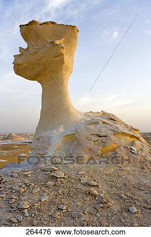 Rock formations in desert, White Desert, Farafra Oasis, Egypt View Large Photo Image Stock Photograph - Rock formations in desert, White Desert, Farafra Oasis, Egypt . Fotosearch