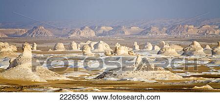 Rock formations in desert, White Desert, Farafra Oasis, Egypt View Large Photo Image Stock Photography - Rock formations in desert, White Desert, Farafra Oasis, Egypt . Fotosearch