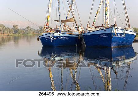Sailboats in river, Nile River, Egypt View Large Photo Image Stock Photograph - Sailboats in river, Nile River, Egypt . Fotosearch