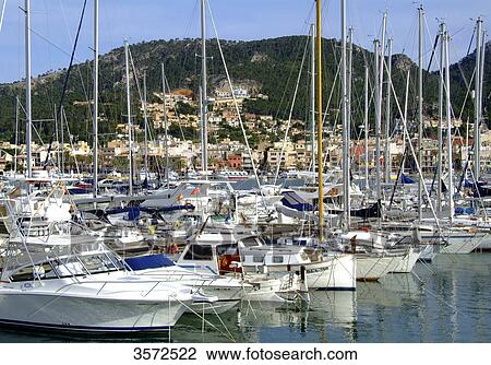 Sailing boats in marina, Puerto de Andraitx, Mallorca, Spain, Europe View Large Photo Image Stock Image - Sailing boats in marina, Puerto de Andraitx, Mallorca, Spain, Europe . Fotosearch