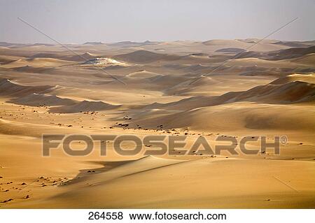 Stock Photo - Sand dunes in desert, Great Sand Sea, Siwa Oasis, Libyan Desert, Egypt . Fotosearch