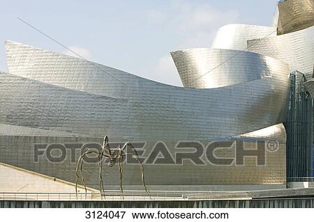 Sculpture in front of the Guggenheim Museum, Bilbao, Spain View Large Photo Image Stock Photo - Sculpture in front of the Guggenheim Museum, Bilbao, Spain . Fotosearch