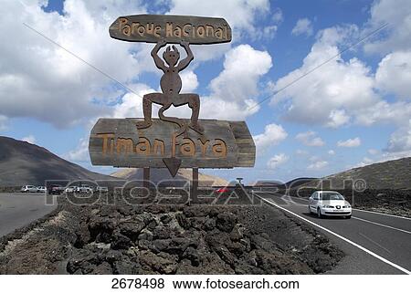 Sculpture of firebug between road, Timanfaya, Lanzarote, Canary Islands, Spain View Large Photo Image Stock Photo - Sculpture of firebug between road, Timanfaya, Lanzarote, Canary Islands, Spain . Fotosearch