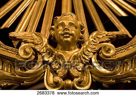 Sculptures of angel carved on wall of cathedral, Breil-sur-Roya, Alpes-Maritimes, Provence-Alpes-Cote d'Azur, France View Large Photo Image Stock Photo - Sculptures of angel carved on wall of cathedral, Breil-sur-Roya, Alpes-Maritimes, Provence-Alpes-Cote d'Azur, France . Fotosearch