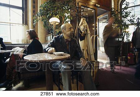 Senior man sitting in a coffee house, Vienna, Austria, Europe View Large Photo Image Stock Image - Senior man sitting in a coffee house, Vienna, Austria, Europe . Fotosearch