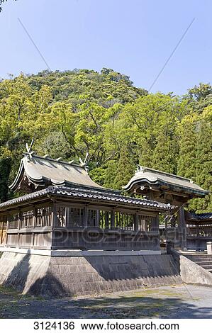 Shinto shrine, Kagoshima, Japan View Large Photo Image Stock Photograph - Shinto shrine, Kagoshima, Japan . Fotosearch
