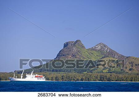 Ship in sea, Tubuai Island, French Polynesia View Large Photo Image Picture - Ship in sea, Tubuai Island, French Polynesia . Fotosearch