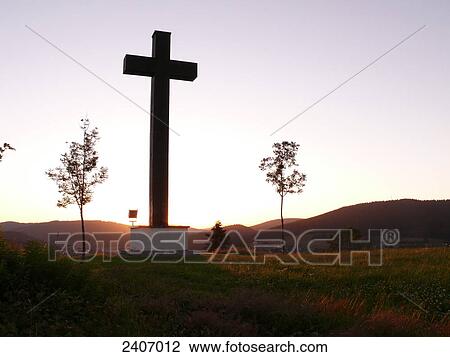 Silhouette of cross at war memorial, Baden-Wuerttemberg, Germany View Large Photo Image Stock Image - Silhouette of cross at war memorial, Baden-Wuerttemberg, Germany . Fotosearch