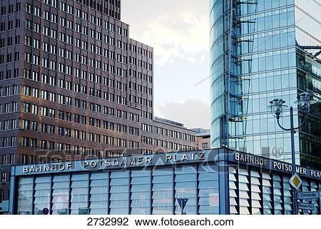 Skyscrapers in city, Potsdamer Platz, Berlin, Germany View Large Photo Image Stock Image - Skyscrapers in city, Potsdamer Platz, Berlin, Germany . Fotosearch