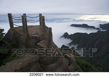 Stairway on mountain, Huangshan Mountains, Huangshan, Anhui Province, China View Large Photo Image Stock Image - Stairway on mountain, Huangshan Mountains, Huangshan, Anhui Province, China . Fotosearch