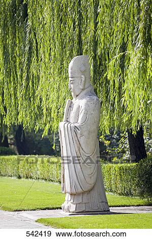 Statue in mausoleum, Chang Ling Mausoleum, Beijing, China View Large Photo Image Stock Photo - Statue in mausoleum, Chang Ling Mausoleum, Beijing, China . Fotosearch