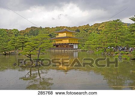 Temple at waterfront, Kinkaku-Ji Temple, Kyoto, Japan View Large Photo Image Stock Photo - Temple at waterfront, Kinkaku-Ji Temple, Kyoto, Japan . Fotosearch
