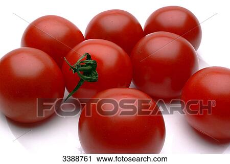 Tomatoes against a white background, close-up View Large Photo Image Stock Image - Tomatoes against a white background, close-up . Fotosearch