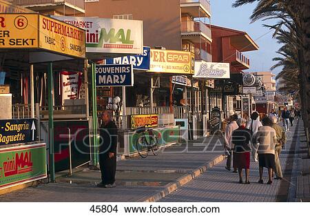 Tourists at market, Palma de Mallorca, Baleares Islands, Spain View Large Photo Image Picture - Tourists at market, Palma de Mallorca, Baleares Islands, Spain . Fotosearch
