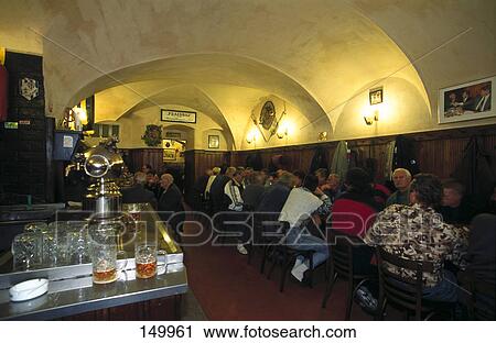 Tourists in restaurant, Prague, Czech Republic View Large Photo Image Stock Image - Tourists in restaurant, Prague, Czech Republic . Fotosearch