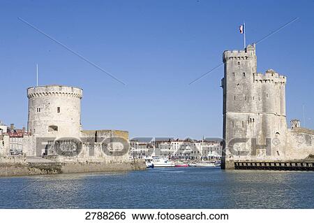 Tower buildings at port, La Rochelle, Charente-Maritime, Poitou-Charentes, France View Large Photo Image Stock Photograph - Tower buildings at port, La Rochelle, Charente-Maritime, Poitou-Charentes, France . Fotosearch