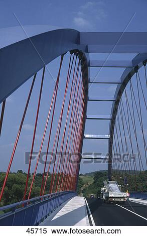 Traffic moving on bridge, Sulzbach, Hesse, Germany View Large Photo Image Stock Photography - Traffic moving on bridge, Sulzbach, Hesse, Germany . Fotosearch