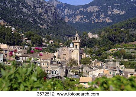 Valldemossa, Mallorca, Spain, Europe View Large Photo Image Stock Image - Valldemossa, Mallorca, Spain, Europe . Fotosearch