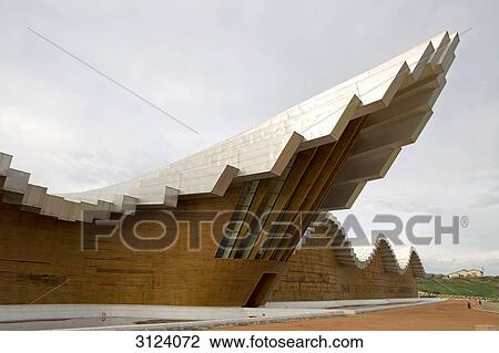 Stock Image - Winery building, Laguardia, Spain . Fotosearch