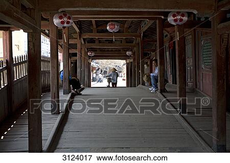 Wooden passageway in Hoi An, Vietnam View Large Photo Image Stock Photo - Wooden passageway in Hoi An, Vietnam . Fotosearch