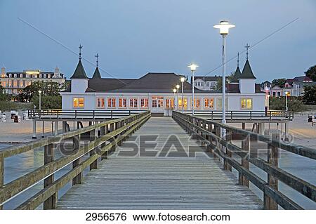 Ahlbeck Pier, Germany, Usedom, front view View Large Photo Image Stock Photograph - Ahlbeck Pier, Germany, Usedom, front view . Fotosearch