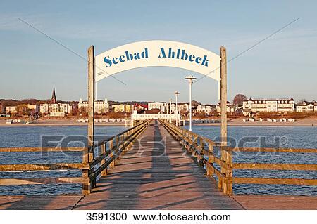 Stock Image - Ahlbeck Pier, Usedom, Germany . Fotosearch