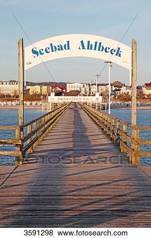 Ahlbeck Pier, Usedom, Germany View Large Photo Image Stock Photo - Ahlbeck Pier, Usedom, Germany . Fotosearch