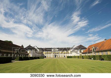 Stock Image - Augustenborg Castle, Augustenborg, Denmark . Fotosearch