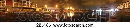 Stock Photography - Bridge over river, Strassbourg, Bas-Rhin, Alsace, France . Fotosearch