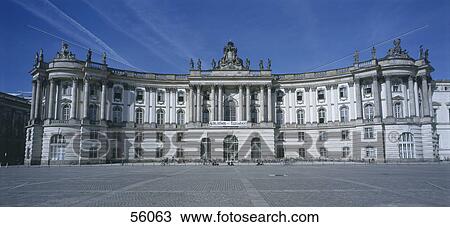 Stock Image - Building against blue sky, Berlin, Germany . Fotosearch
