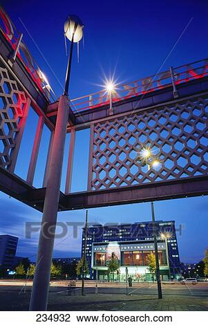 Cafe signboard lit up in front of cinema at dusk, Berlin, Germany View Large Photo Image Stock Image - Cafe signboard lit up in front of cinema at dusk, Berlin, Germany . Fotosearch