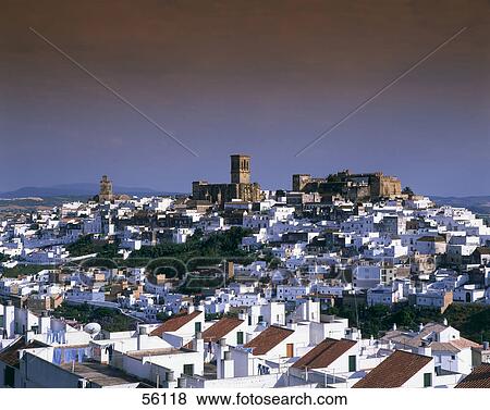 Castle in town, Arcos de la Frontera, Andalusia, Spain View Large Photo Image Stock Photo - Castle in town, Arcos de la Frontera, Andalusia, Spain . Fotosearch