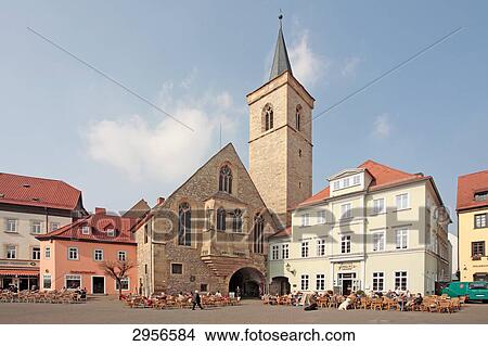 Cathedral Square in Erford, Germany View Large Photo Image Picture - Cathedral Square in Erford, Germany . Fotosearch