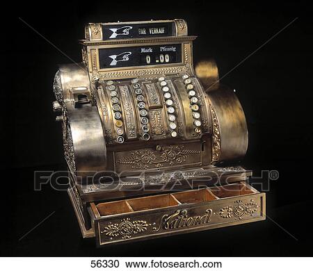 Close-up of antique cash register View Large Photo Image Stock Image - Close-up of antique cash register . Fotosearch