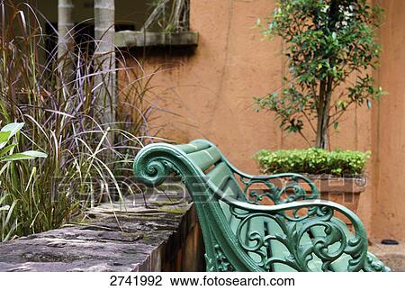 Close-up of bench in hotel, Thailand View Large Photo Image Stock Image - Close-up of bench in hotel, Thailand . Fotosearch
