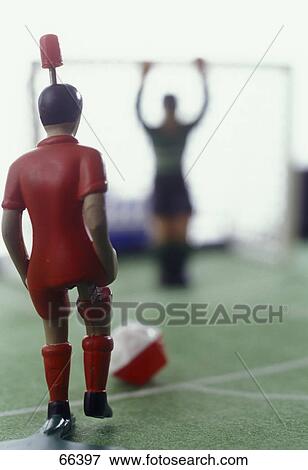 Close-up of figurine of soccer player View Large Photo Image Stock Photo - Close-up of figurine of soccer player . Fotosearch