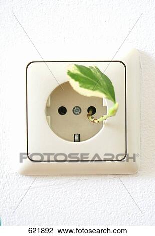 Stock Image - Close-up of outlet . Fotosearch