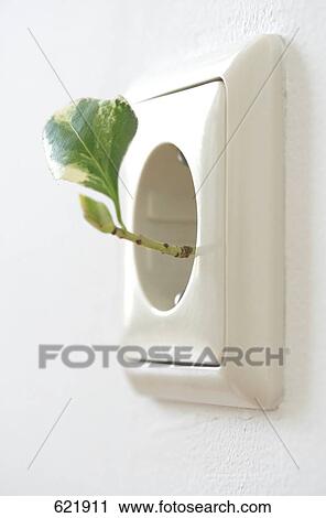 Stock Image - Close-up of outlet . Fotosearch