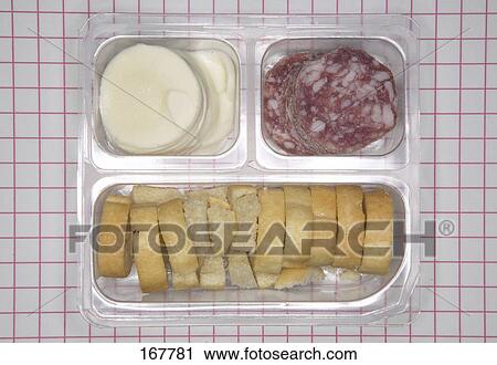 Close-up of slices of bread, salami and processed cheese on paper plate View Large Photo Image Stock Image - Close-up of slices of bread, salami and processed cheese on paper plate . Fotosearch