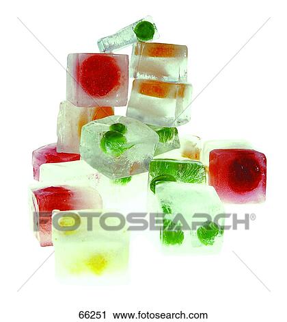 Close-up of vegetables in ice cubes View Large Photo Image Stock Image - Close-up of vegetables in ice cubes . Fotosearch